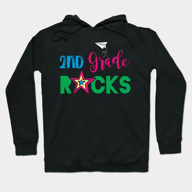 2nd Grade Rocks Hoodie by Cooldruck